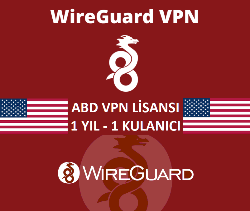 Wireguard VPN – 1 Yıl – 1 Kullanıcı – ABD – Dijital Lisans Güvenlik Yazılımları MarkaDC Shop 2