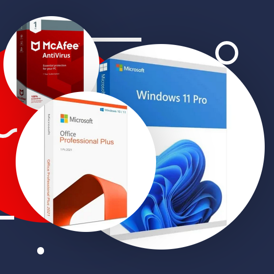 FIRSAT! Windows 11 Pro + Office Pro Plus 2021 + McAfee Antivirus 1 Cihaz Antivirüs Programları MarkaDC Shop 2